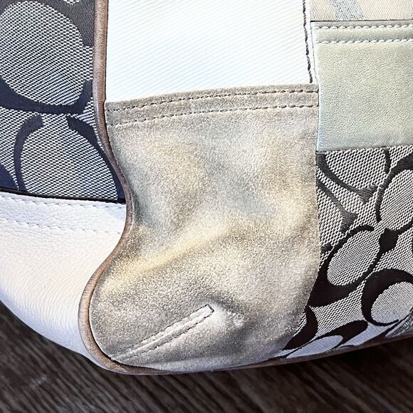 Vintage Coach 10810 Patchwork Ergo Brown Multi Hobo shoulder bag purse Rare - Picture 15 of 16